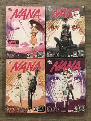 Nana box set 1-4 complete series (DVD, Uncut) (Japanese Animation) >Out of Print<