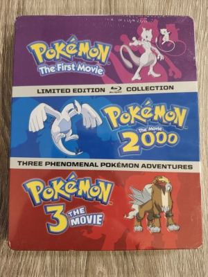 Pokemon movies 1-3 (Blu-ray, Steelbook) (Japanese Animation) >Out of Print<