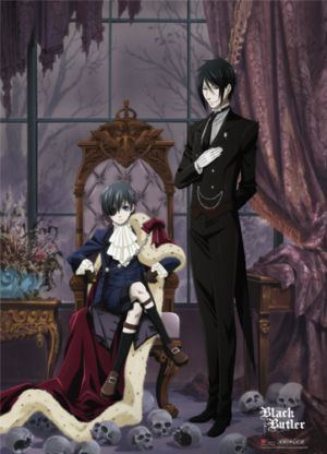 Black Butler: Ciel with Clock (Wall Scroll, vertical, Special Edition)