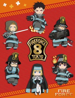Fire Force Company 8 Chibi Group(Throw Blanket)