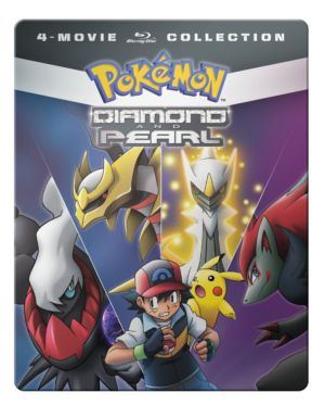 Pokemon Diamond and Pearl Movie 4-Pack (Blu-ray, Steelbook) (Japanese Animation) >Out of Print<