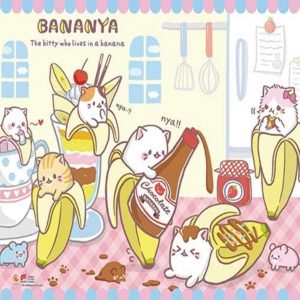 Bananya: Tea Time (Wall Scroll, horizontal)