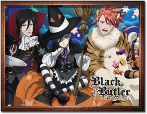 Black Butler Book of Circus Halloween - Key Art (Throw Blanket)