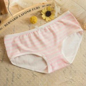 Japanese Anime Style Pansu / Pink & White / Xtra Large Size