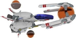 R-Type Final 3 Evolved model kit figure: R-9A Arrow Head Evolved (Plum)